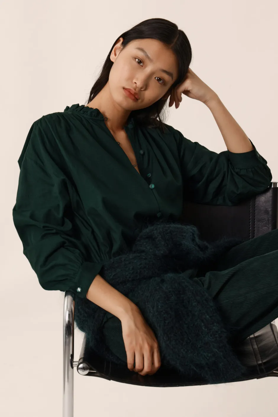 blouse_rudy_epicea_1.webp Blouse Rudy | Des Petit Hauts New