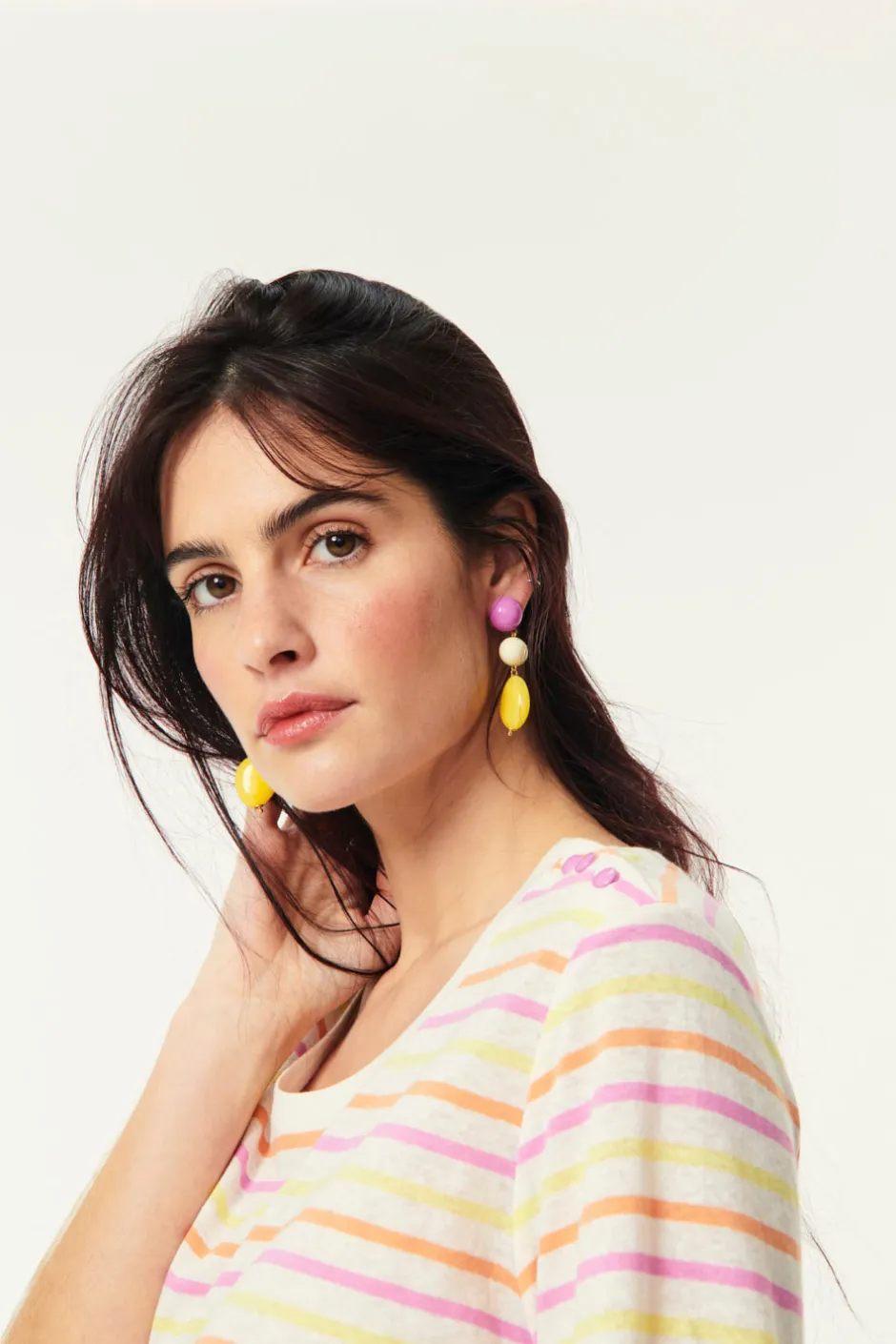 boucles_doreilles_prema_santalecru_0.webp Boucles D'Oreilles Prema | Des Petit Hauts Discount