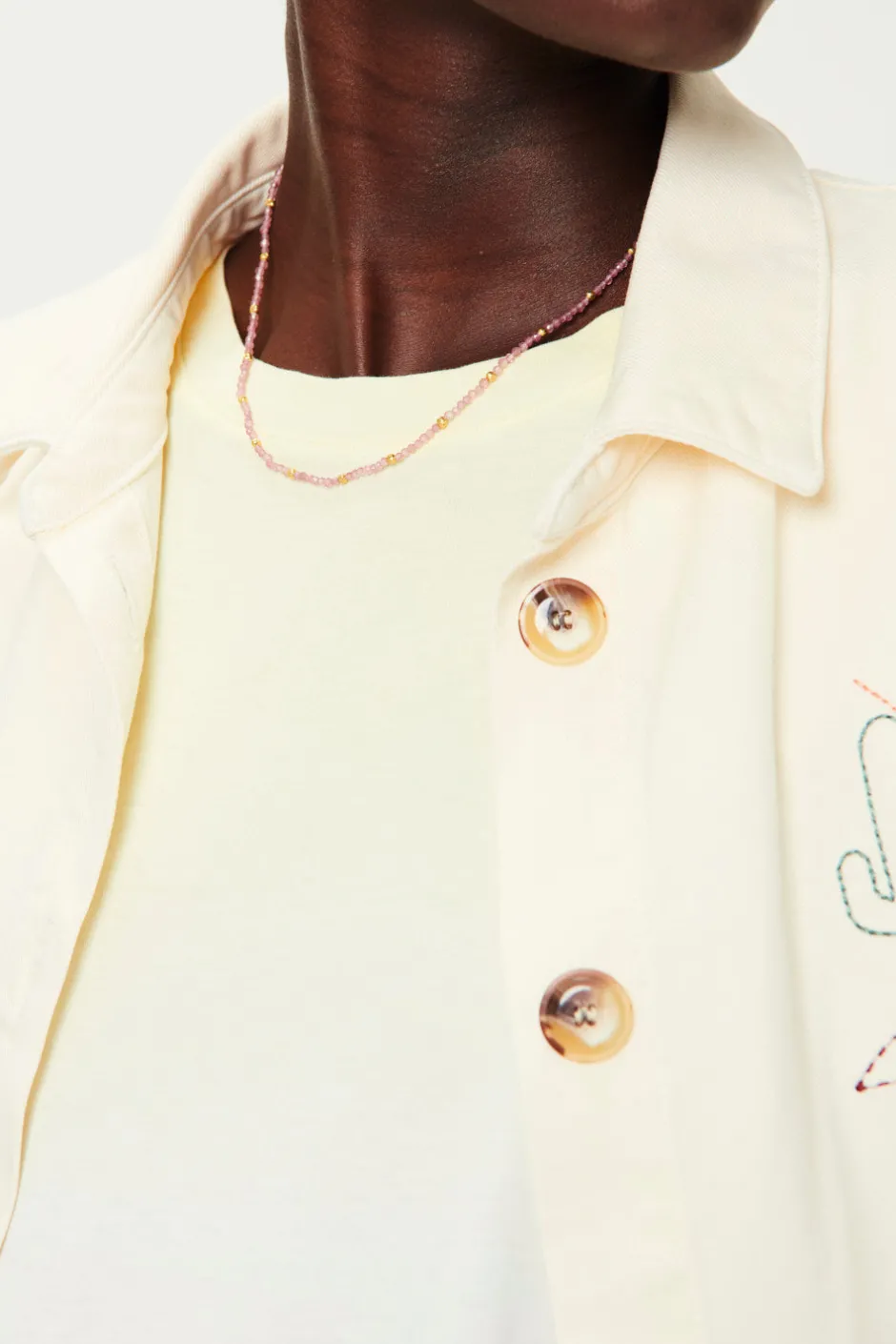 collier_padma_tourmaline_rose_1.webp Collier Padma | Des Petit Hauts Best Sale