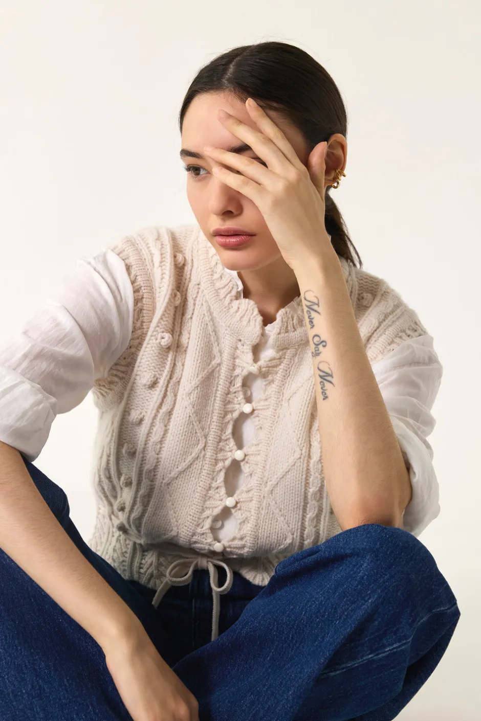 gilet_dolly_creme_2.webp Gilet Dolly | Des Petit Hauts Discount