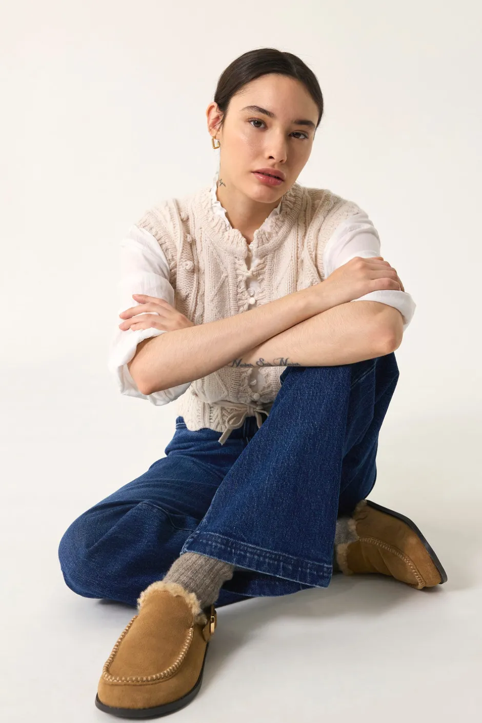 gilet_dolly_creme_3.webp Gilet Dolly | Des Petit Hauts Discount