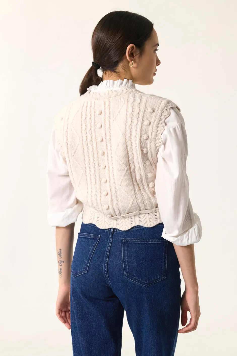 gilet_dolly_creme_4.webp Gilet Dolly | Des Petit Hauts Discount