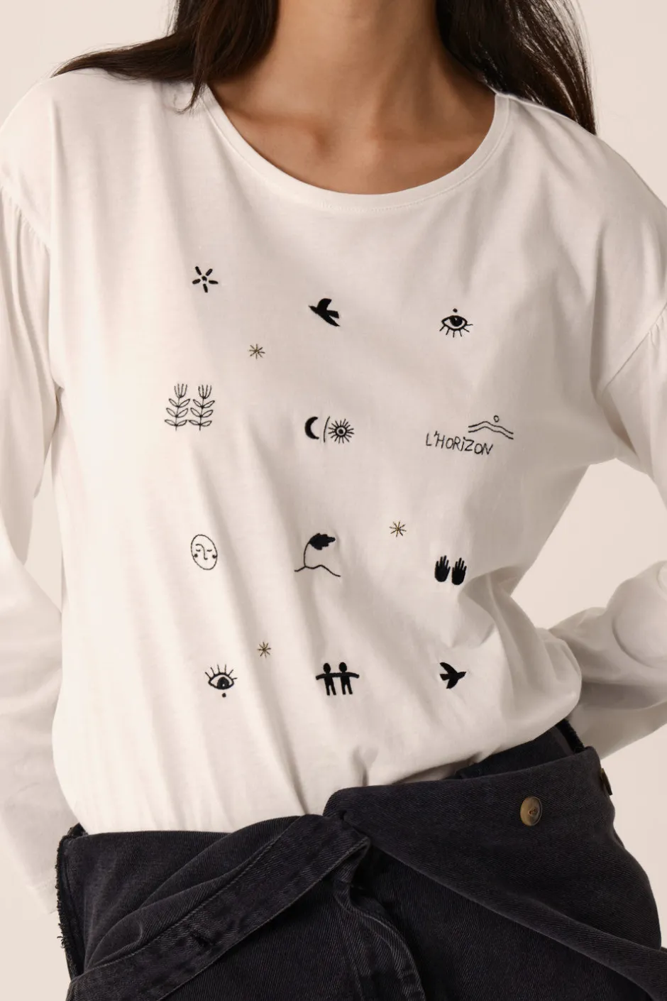 teeshirt_janana_ecru_0.webp Tee-shirt Janana | Des Petit Hauts Store