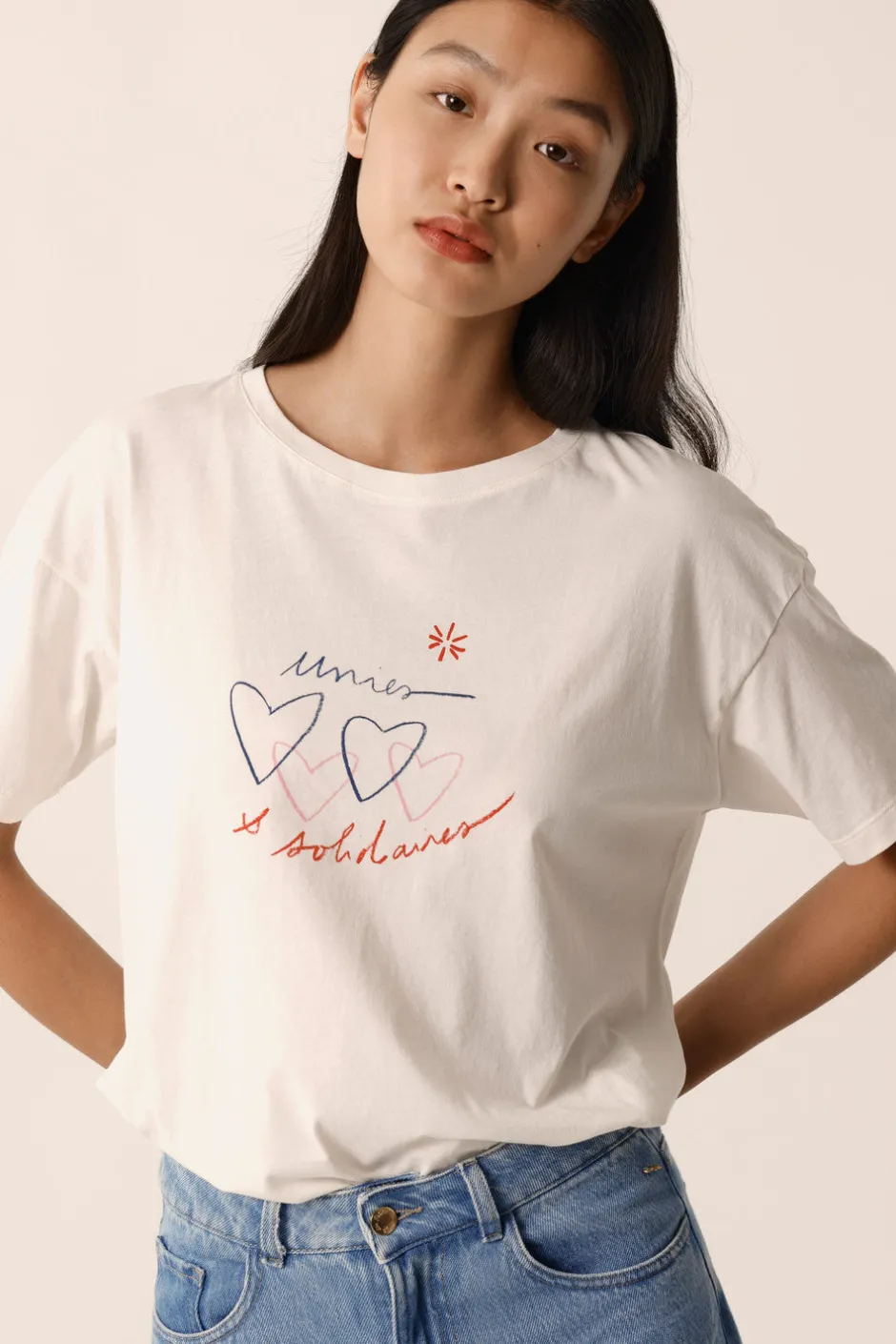 teeshirt_marina_ecru_2.webp Tee-shirt Marina | Des Petit Hauts Outlet